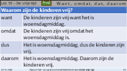 10.2 Want omdat dus daarom