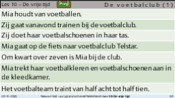 10.6 De voetbalclub 1