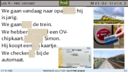 9.4 Met de trein 2