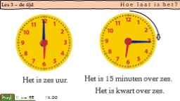 3.3 Hoe laat is het?