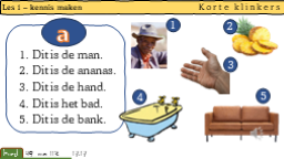De letter A
