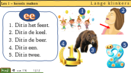 De letters EE