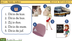 De letter U