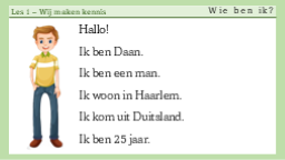 1.2 Wie ben ik?
