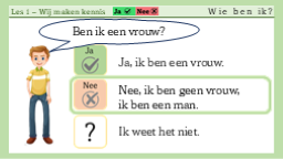 1.3 Wie ben ik - vragen