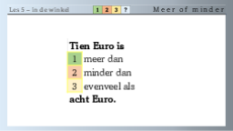 5.12 Meer of minder - vragen