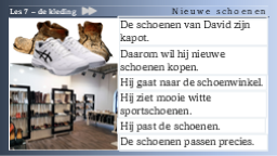 7.3 Nieuwe schoenen
